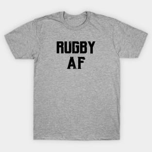 Rugby AF text T-Shirt